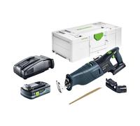 Festool RSC 18 EB-Basic Scie sabre sans fil 18 V Brushless + 1 batterie 4,0 Ah + chargeur rapide + Systainer