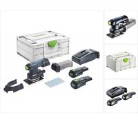 Festool RTSC 400 3,0I-Plus Ponceuse vibrante hybride sans fil 80x130mm Brushless 18V + 2x Batteries 3,0Ah + Chargeur + Coffret Systainer (577686)