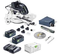 Scie à onglets composés Festool KSC 60 EB 5,0 I-Plus KAPEX; 2x18V; 2x5,0 Ah accu. + TCL 6 DUO