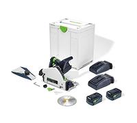 Festool Scie plongeante festool tsc 55 5,2 kebi-plus/xl - 2 batteries 18v, chargeur + lame ø 160 mm + systainer sys3-576714