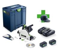 Festool TSC 55 KEBI-Plus/XL 100Y Limited Edition 18 V Li-Ion Scie Plongeante Sans Fil (2 Batteries 5,0 Ah) Dans Un Systainer - 160 Mm