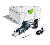 Festool Scie sabre sans fil ERSC 18 EB-Basic - 18V Moteur EC-TEC | Scie sabre sans fil à une main avec lame de scie rotative à 180°, éclairage LED et dispositif d'aspiration