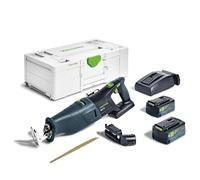 Festool Scie sabre sans fil RSC 18 5.0 EB-Plus avec 2 batteries 18V 5.0 Ah (576948)