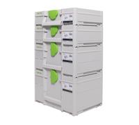 Festool Set de coffrets Systainer : Coffret SYS3 M 237 + Coffret SYS3 M 112 + Coffret SYS3 M 137 + Coffret SYS3 M 187 (204843) (204840) (204841) (204842)
