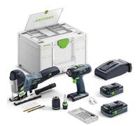 Festool T 18+3/PSC 420 HPC I-Set 18V Li-Ion Batterie Set (2x 4,0Ah) Avec Systainer - Bluetooth