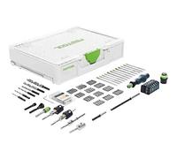Festool Set de Montage SYS3 M 89 ORG CE-SORT - Accessoires | Clé mixte avec fourche inclinée à 15°, finition chromée polie - rangement Systainer3 à deux niveaux
