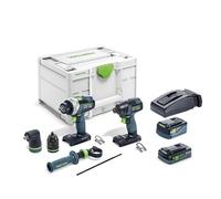 FESTOOL Kit TID 18 5,0/4,0-Set TPC 18/4 (TPC 18/4 + TID 18 + 1 x 4,0 Ah HPC-ASI + 1 x 5,0 Ah ASI + TCL6 + Systainer SYS3 M 237)
