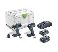 Festool Set de perceuse et visseuse TID 18 HPC 4,0 I-Set T18 577244 18 V 4 Ah