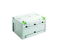 Festool SORTAINER SYS 3-SORT/4 | Système Systainer compatible - Tiroirs configurables avec espaces d'étiquetage pour accessoires et consommables