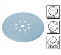 Festool STF D225/8 Disques à poncer grenat 225 mm PLANEX P180 GR / 25 pièces ( 499640 )