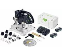 Scie à onglets sans fil SYMMETRIC SYMC 70 4,0 EBI-Plus - FESTOOL - avec 2 batteries 18v 4.0Ah - chargeur - sytainer - 577464