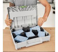 Festool SYS-STF 80X133 GR-Set Kit abrasif P60 - P220 100 pièces ( 578194 ) pour ponceuses vibrantes 80 x 133 mm + Systainer