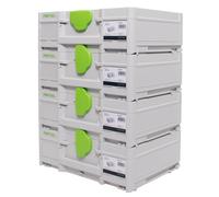 Festool SYS3 M 137 Set de coffrets Systainer 396 x 296 x 137 mm - 10,4 l (4x 204841)