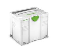 Festool SYSTAINER SYS 4 T-LOC SYS-HWZ Box Mallette à outils ( 497658 ) gris clair accouplable avec insert en bois