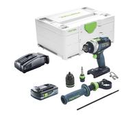 Festool TPC 18/4 I-Basic Perceuse-visseuse à percussion sans fil 18 V 75 Nm + 1x batterie 4,0 Ah + chargeur rapide + Systainer