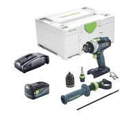 Festool TPC 18/4 I-Basic Perceuse-visseuse à percussion sans fil 18 V 75 Nm + 1x batterie 5,0 Ah + chargeur rapide + Systainer