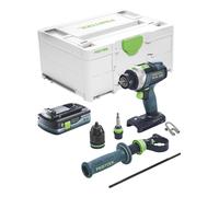 Festool TPC 18/4 I-Basic Perceuse-visseuse à percussion sans fil 18 V 75 Nm Brushless + 1x batterie 4,0 Ah + Systainer - sans chargeur
