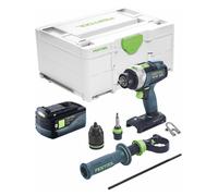 Festool TPC 18/4 I-Basic Perceuse-visseuse à percussion sans fil 18 V 75 Nm Brushless + 1x batterie 5,0 Ah + Systainer - sans chargeur