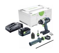 Festool TPC 18/4 I-Basic Perceuse-visseuse à percussion sans fil 18 V 75 Nm Brushless + 1x batterie 5,0 Ah + chargeur + Systainer