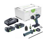 Festool TPC 18/4 I-Basic Perceuse-visseuse à percussion sans fil 18 V 75 Nm Brushless + 2x batterie 3,0 Ah + chargeur + Systainer