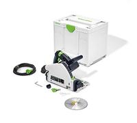 Festool TS 55 REBQ-Plus - Scie Plongeante Circulaire Professionnelle | Boîtier plat, réglage angulaire verrouillable, double échelle de profondeur, came de guidage, extraction optimisée