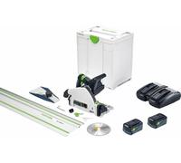 Scie plongeante sans fil TSC 55 5,0 KEBI-Plus/XL-FS - FESTOOL - avec 2 batteries 18V 5.0Ah - chargeur double - systainer - 577391