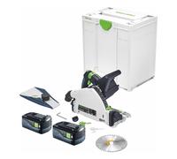 Festool TSC 55 KEB-Basic Scie plongeante sans fil 18 V / 36 V ( 2x 18 V ) 160 mm Brushless + 2x batterie 5,0 Ah + Systainer - sans chargeur