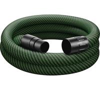 Festool Tuyau d'Aspiration Flexible D36 x 7 m AS/CTR CLEANTEC | Gaine extérieure lisse, tube intérieur élastique, couplage baïonnette CLEANTEC, puce RFID intégrée