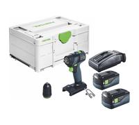 Festool TXS 18-Basic Perceuse-visseuse sans fil 18 V 40 Nm Brushless + 2x batterie 5,0 Ah + chargeur + Systainer