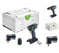 Festool TXS 18-Basic Perceuse-visseuse sans fil 18 V 40 Nm Brushless + tête angulaire + Systainer - sans batterie, sans chargeur