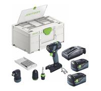 Festool TXS 18-Basic-Set Festool TXS 18 C 3,0-Set Perceuse-visseuse sans fil 40Nm Brushless 18V + 2x Batteries 5,0Ah + Chargeur + Systainer