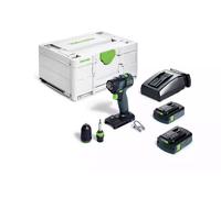 Festool Perceuse-visseuse sans fil TXS 18 C 3,0-Plus – 2 batteries 18 V 3,0 Ah – Systainer 576895