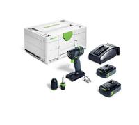 Perceuse-visseuse sans fil TXS 18 C 3,0-Plus - FESTOOL - avec 2 Batteries 18V 3.0 AH - Systainer - 576895