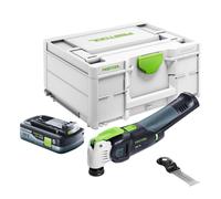Festool VECTURO OSC 18 E-Basic Oscillateur sans fil 18 V Starlock Max Brushless + 1x batterie 4,0 Ah + Systainer - sans chargeur