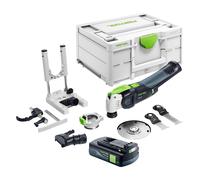 Festool VECTURO OSC 18 E-Basic Set Oscillateur sans fil 18 V Starlock Max Brushless + 1x batterie 3,0 Ah + 7 pcs. kit d'accessoires + Systainer - sans chargeur