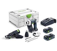 Visseuse sans fil pour plaquiste Duradrive DWC 18-4500 I-Plus + 2 batteries 4Ah + chargeur rapide + Systainer