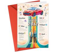 FestySpark Cadeau d’Anniversaire Original - Un incroyable voyage en 2012 - Idée Cadeau 14 Ans Femme et Homme - Carte Anniversaire 14 ans Femme et Homme - Decoration Anniversaire 14 ans