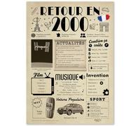 FestySpark Grande Carte Anniversaire 26 ans femme et homme - Idée Cadeau 26 ans de Couple femme et homme - Decoration Anniversaire - Happy Birthday Card - Cadeau Original Retour en 2000