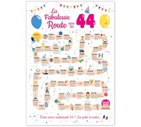 FestySpark Grande Carte Anniversaire 44 Ans Femme et Homme - Idée Cadeau 44 ans Homme et Femme - Decoration Anniversaire 44 ans - Birthday Card 1981 - Carte Original La Fabuleuse Route vers les 44