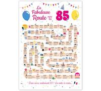 FestySpark Grande Carte Anniversaire 85 Ans Femme et Homme - Idée Cadeau 85 ans Homme et Femme - Decoration Anniversaire 85 ans - Birthday Card 1940 - Carte Original La Fabuleuse Route vers les 85