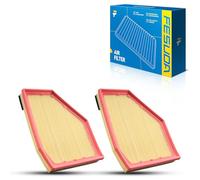 Fesuda Lot de 2 filtres à air pour voiture, Filtro de aire pour 5 2012-2021, 5 2008-2017, 8 Coupé 2017-2019, 8 Convertible 1982-1990, 8 Gran Coupé 2007-2009, 5 2007-2012, 8 Convertible à partir de