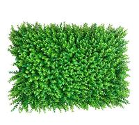 Fetcoi 12 Pièces Plantes Artificielles, Haie Artificielle, Tapis De Pelouse Verte Artificielle, Simulation Gazons Artificiel pour Jardin Mariage Paysage Balcon Bureau Décoration, 40 x 60 cm (E)