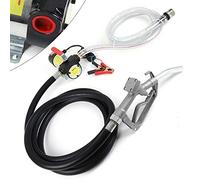 Fetcoi Pompe Gasoil 12 V Pompe a Gasoil Electrique Pompe à Diesel 175 W 50 L/Min (Tuyau de Sortie en Caoutchouc)