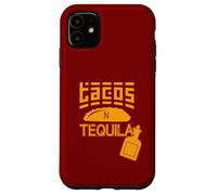 Fête Amusante pour Les Amateurs de Cuisine Mexicaine Tacos N Tequila Coque pour iPhone 11