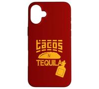Fête Amusante pour Les Amateurs de Cuisine Mexicaine Tacos N Tequila Coque pour iPhone 16 Plus