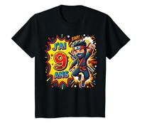 Fête Anniversaire Amusante 9e Anniversaire Ninja J'Ai 9 Ans T-Shirt