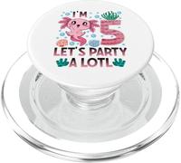 Fête Axolotl I'm 5 Bday Axolotl, Mignonne Fille de 5e Anniversaire, Axolotl Kids PopSockets PopGrip pour MagSafe
