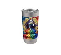 Fête célébrant l'aura royale de la déesse Pride Queen Gobelet isotherme en acier inoxydable double paroi