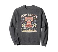 Fête comme si c'était Sweatshirt, Unisexe pour Adultes, Chiné Foncé, XL