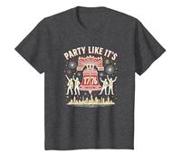 Fête comme si c'était T-Shirt, Enfant, Chiné Foncé, 3 Ans